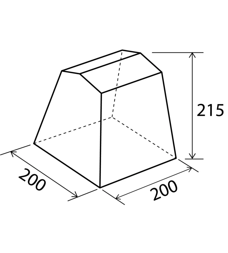 Tenda cucina da campeggio brunner "gusto iii ng" grigio 200x200x195/215 cm