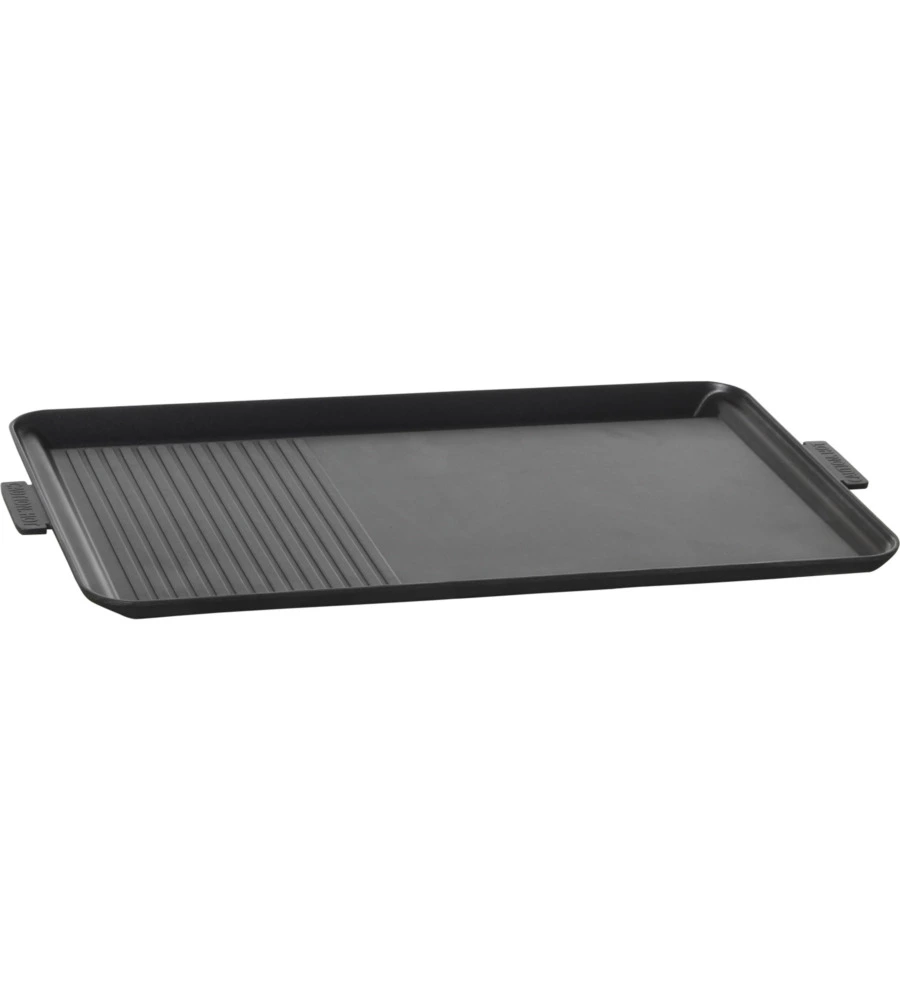 Fornello da campeggio a gas brunner "devil double grill" in alluminio 2 fuochi e piastra grill 67,9x28,6x12,5 cm