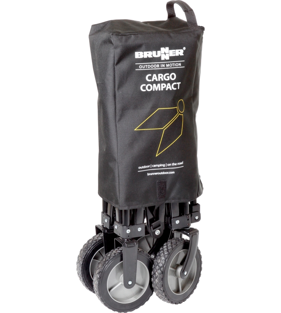 Carrello pieghevole da campeggio con ruote per sabbia e ghiaia brunner "cargo compact" 101x50x55 cm