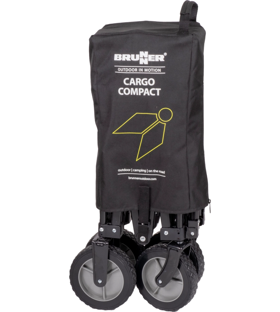 Carrello pieghevole da campeggio con ruote per sabbia e ghiaia brunner "cargo compact" 101x50x55 cm