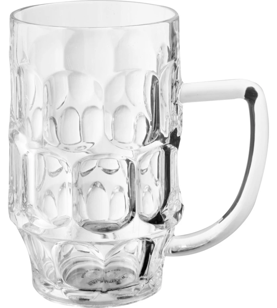 Set 2 boccali per birra brunner "beerglass classic" in policarbonato 60 cl