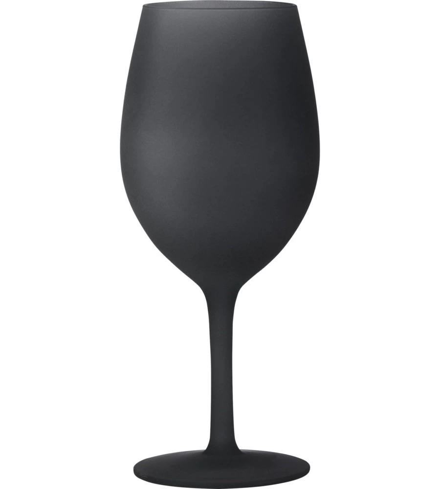 Set 2 bicchieri satinati per vino brunner "wineglass blacksatin" in policarbonato 60 cl