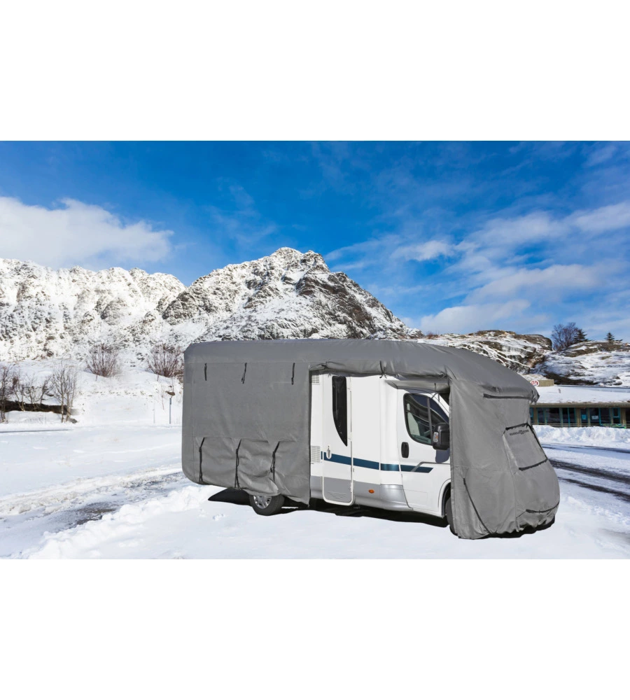 Copertura protettiva per camper brunner "cover si 6 m" in tnt a 4 strati, 600-650 cm.