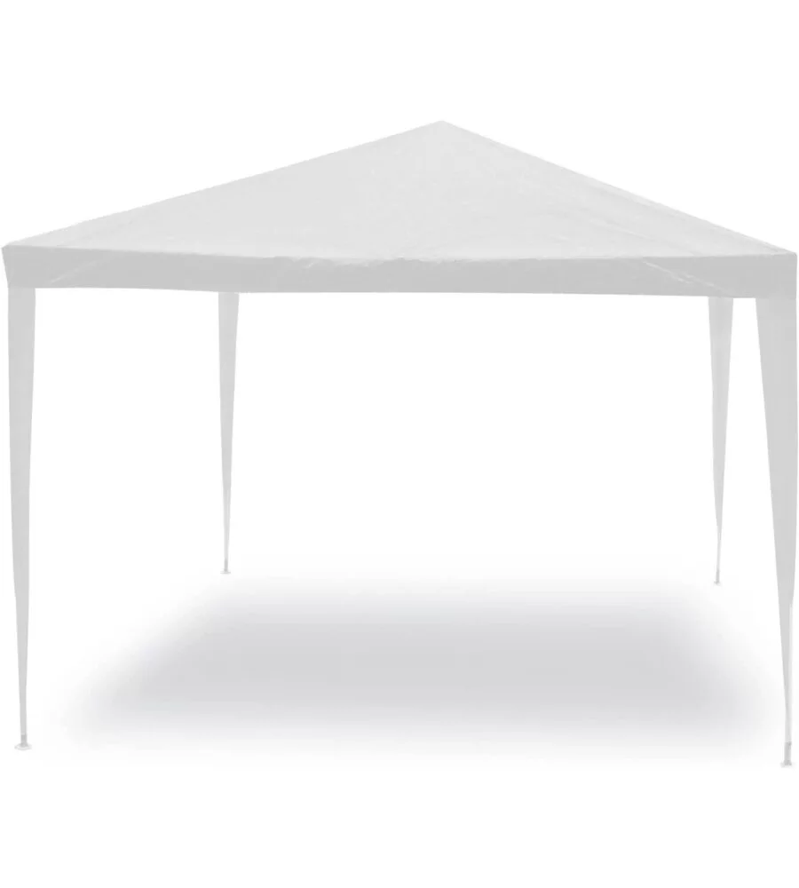 Gazebo da esterno "facile" in acciaio colore bianco, 3x2 metri