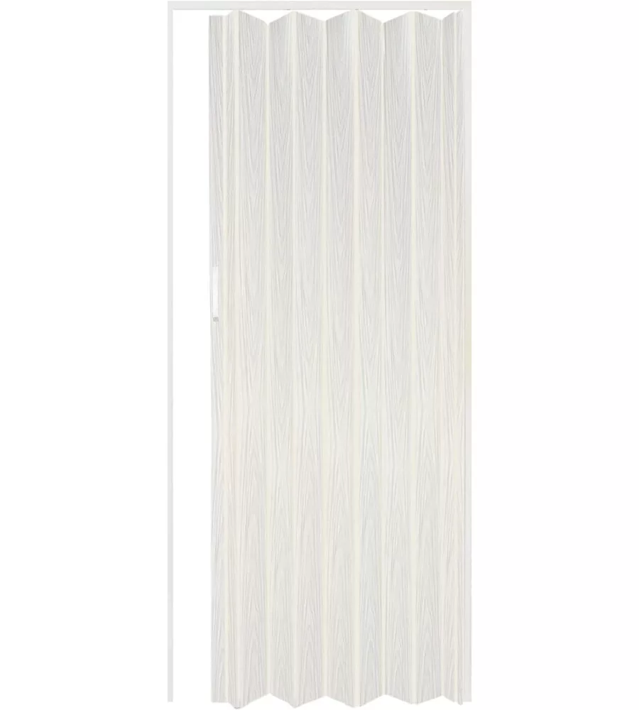 Porta a soffietto da interno colore bianco venato, 82x214 cm