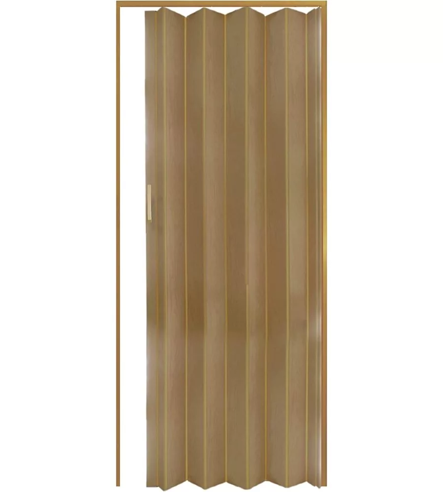 Porta a soffietto da interno colore noce, 82x214 cm