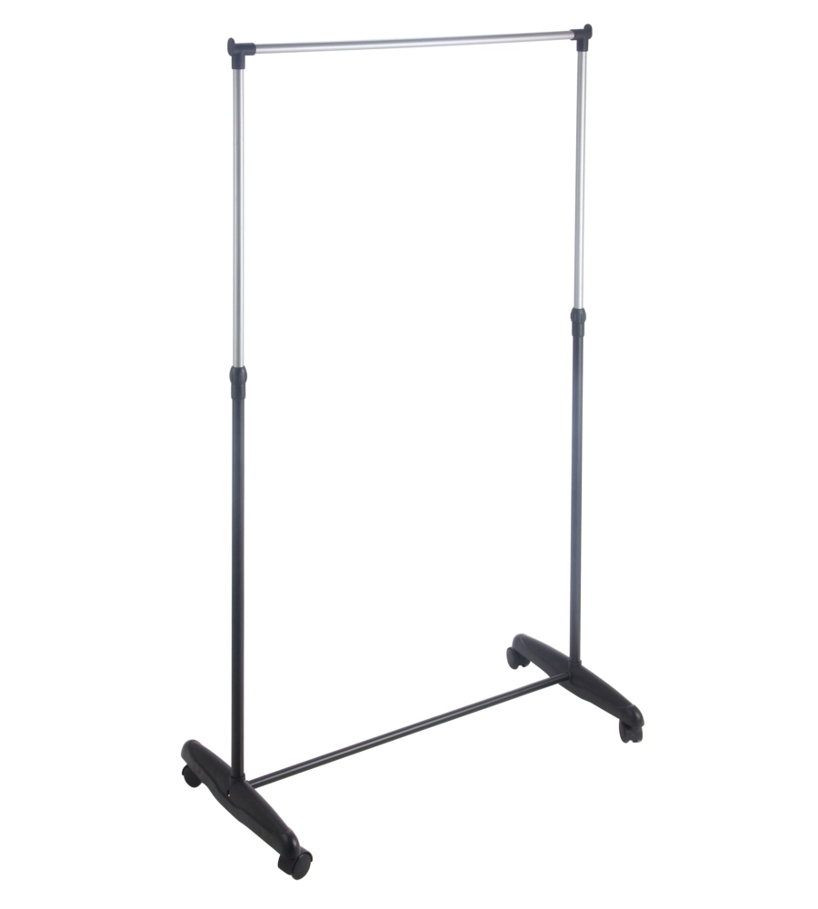 Stender appendiabiti singolo con ruote, 81x40x90/160 cm