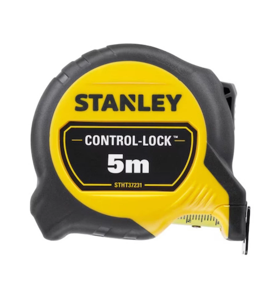 Flessometro stanley "control lock" magnetico, 5 m x 25 mm