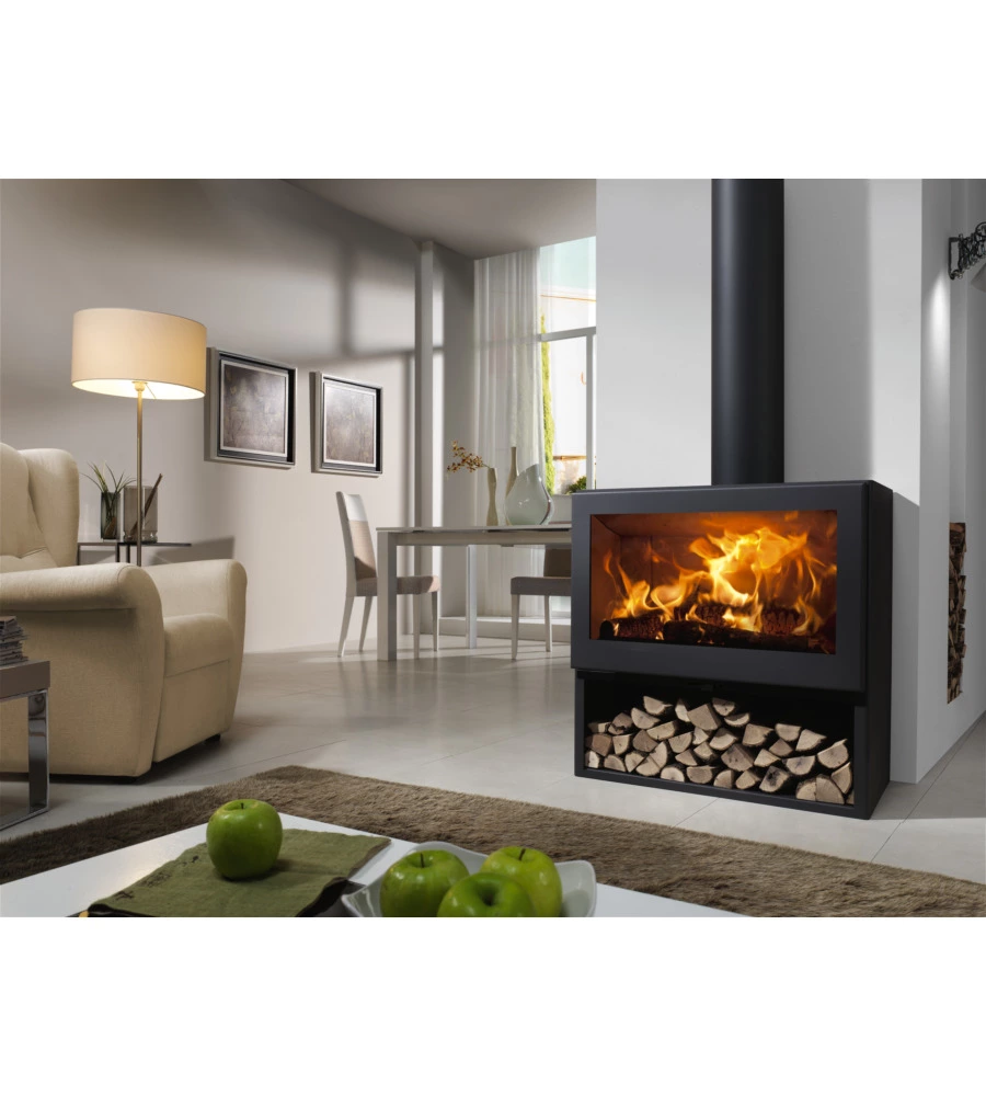 Stufa a legna panadero "fenix" grigio 7,2 kw