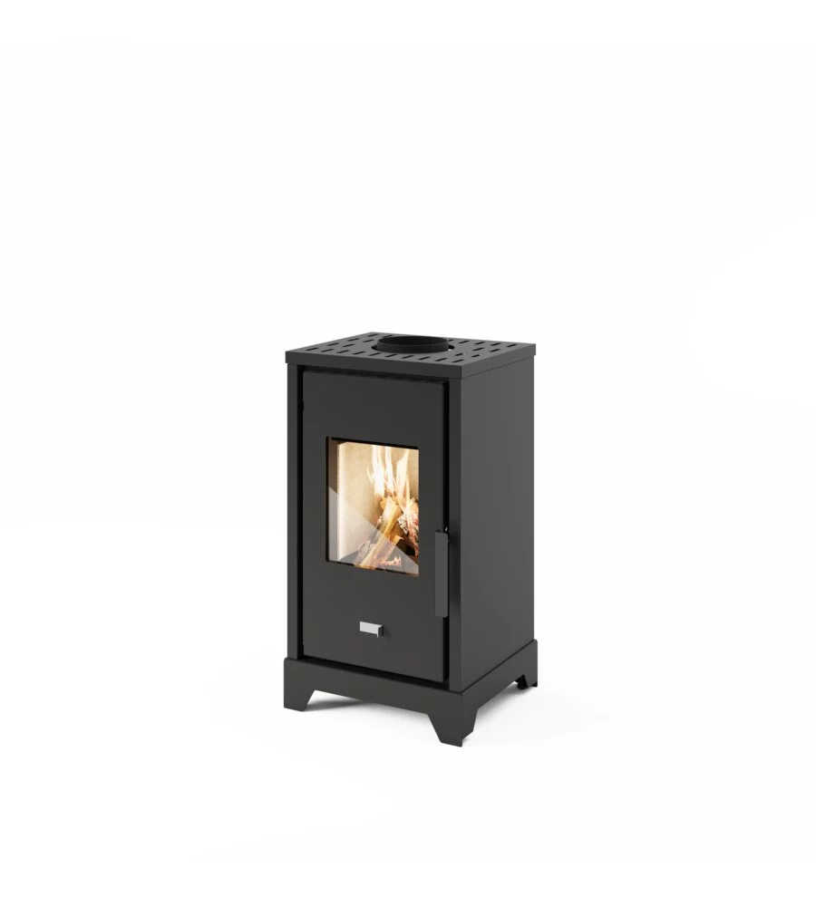 Stufa a legna punto fuoco "lela" nero 5 kw