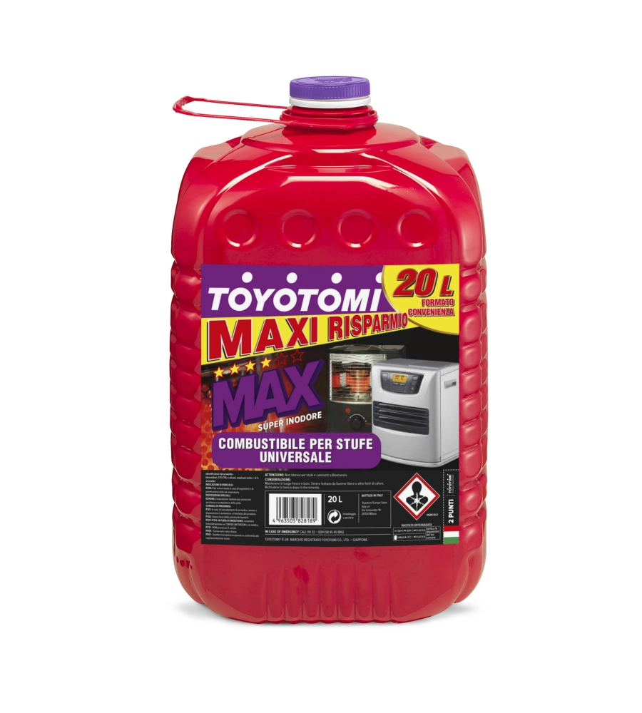 Combustibile liquido "toyotomi max", 20 litri