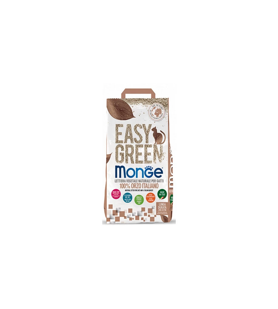 Lettiera igienica per gatti monge "easy green" 10 litri