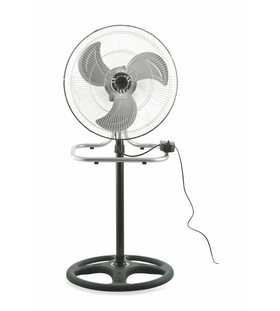 Ventilatore da appoggio o da parete 3 in 1 con pale diametro 45 cm, 80 w