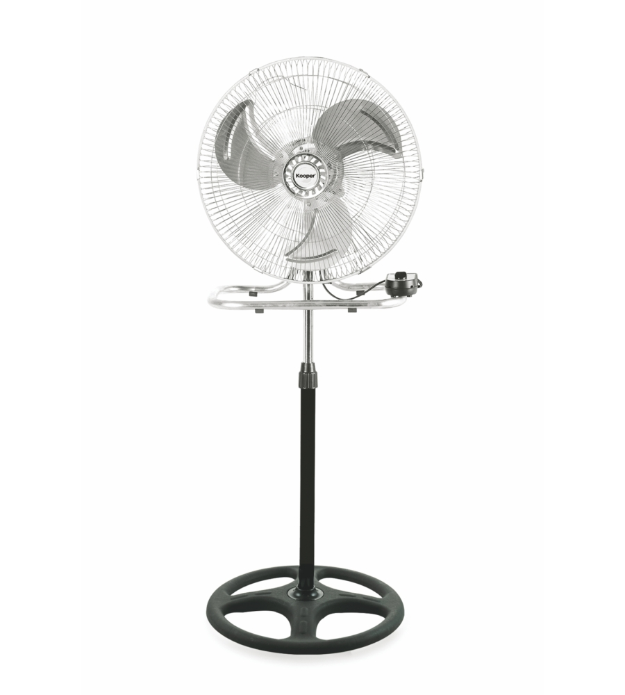 Ventilatore da appoggio o da parete 3 in 1 con pale diametro 45 cm, 80 w