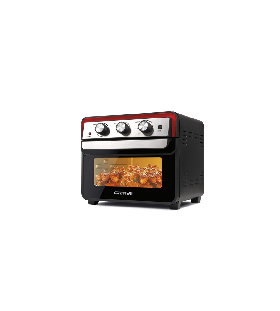 Friggitrice forno ad aria calda "friggisano" nera, 22 lt