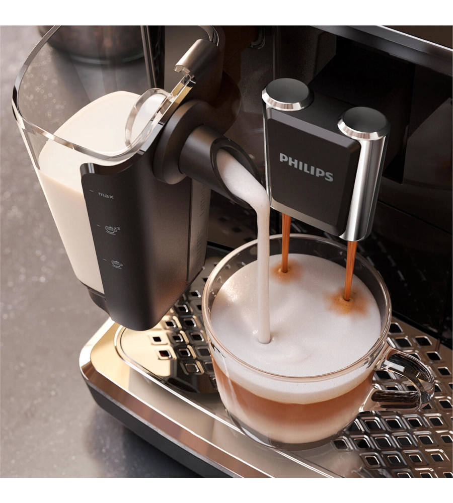 Macchina da caffÈ automatica philips "ep2230/10" con sistema "lattego", 1500 w