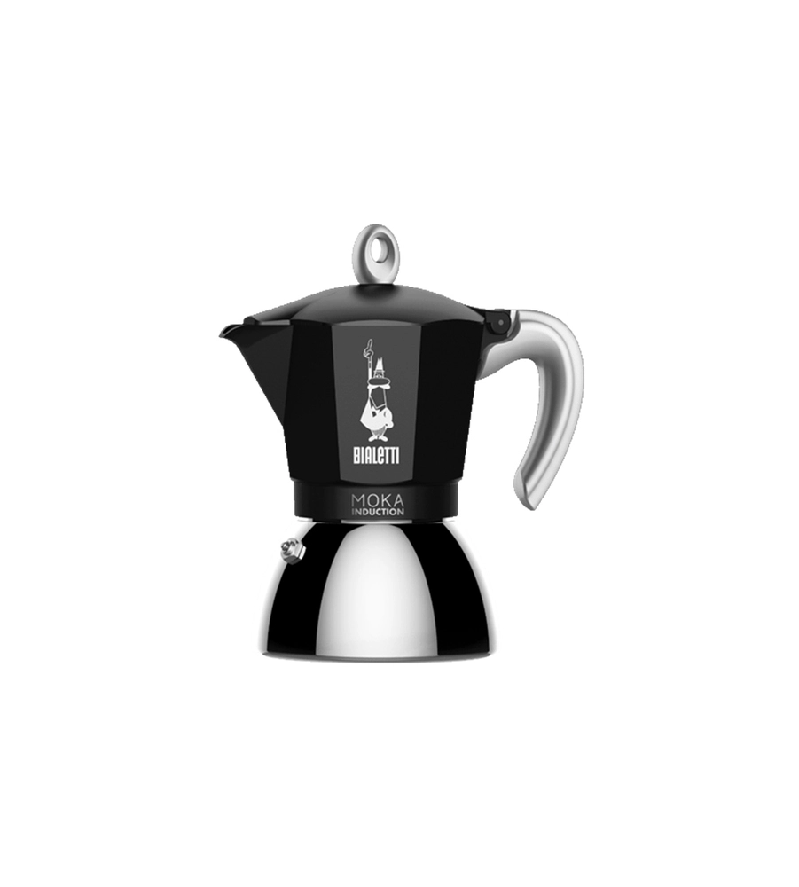 Moka elettrica nera ad induzione bialetti, 4 tazze