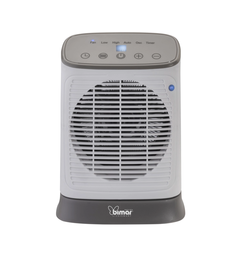 Termoventilatore oscillante bimar "hf 210" con wifi, 1900 w