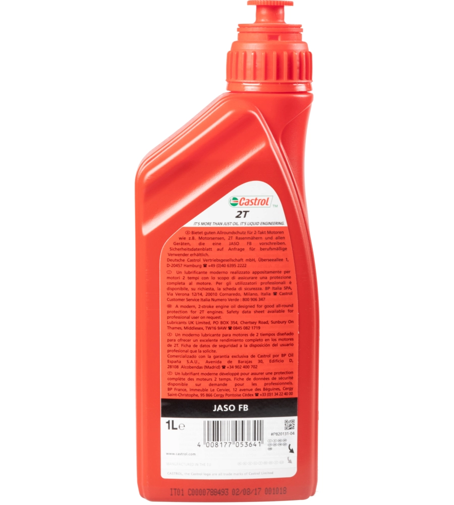 Olio motore moto/scooter 2t lubrificante minerale 1l oil