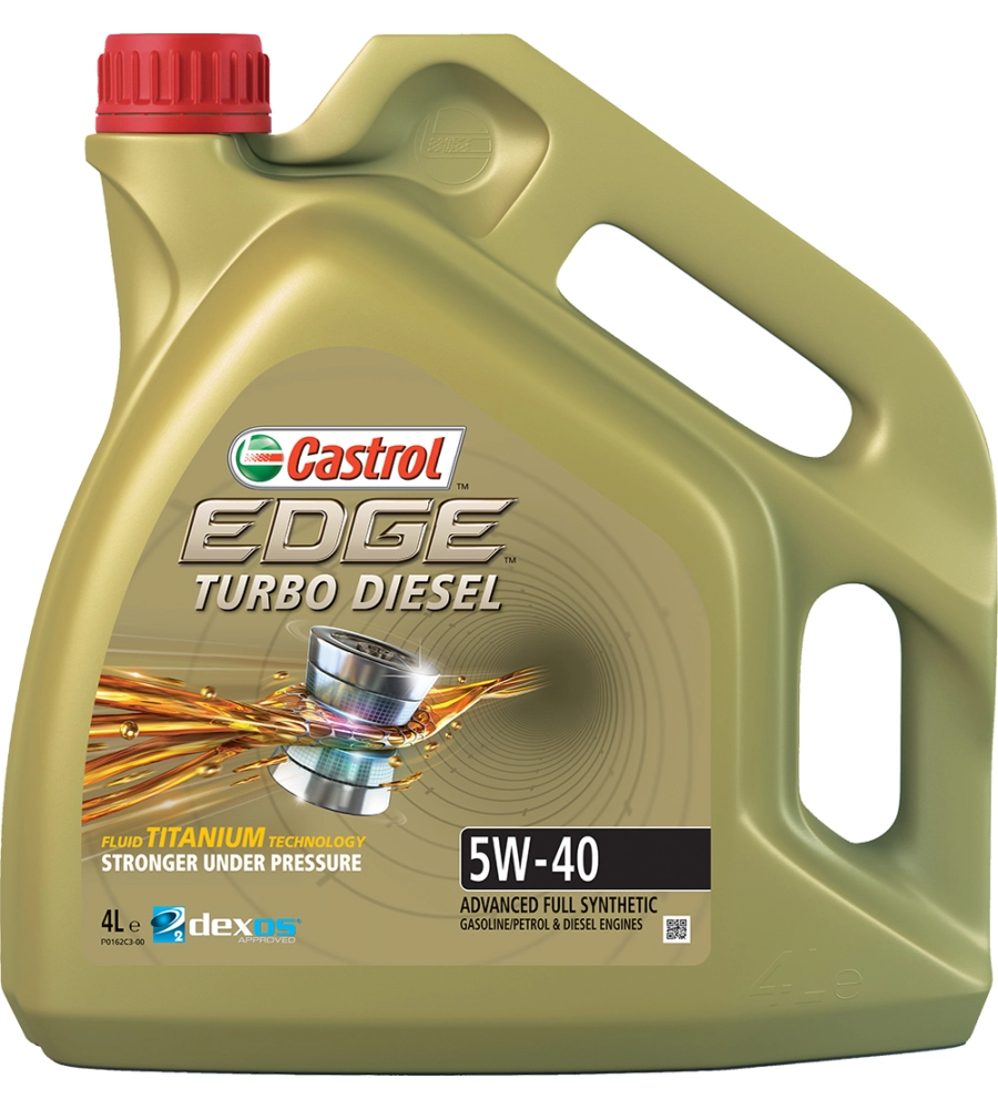 Olio motore lubrificante auto edge turbo diesel 5w40 q3 titanium 4l