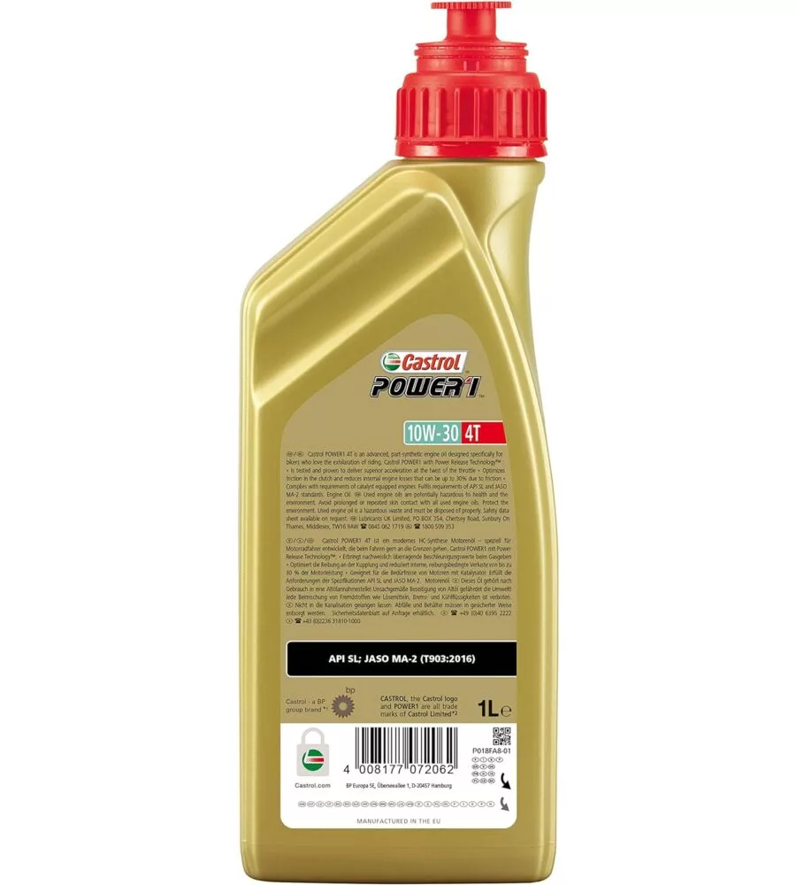 Olio lubrificante per scooter power1 10w30 1lt