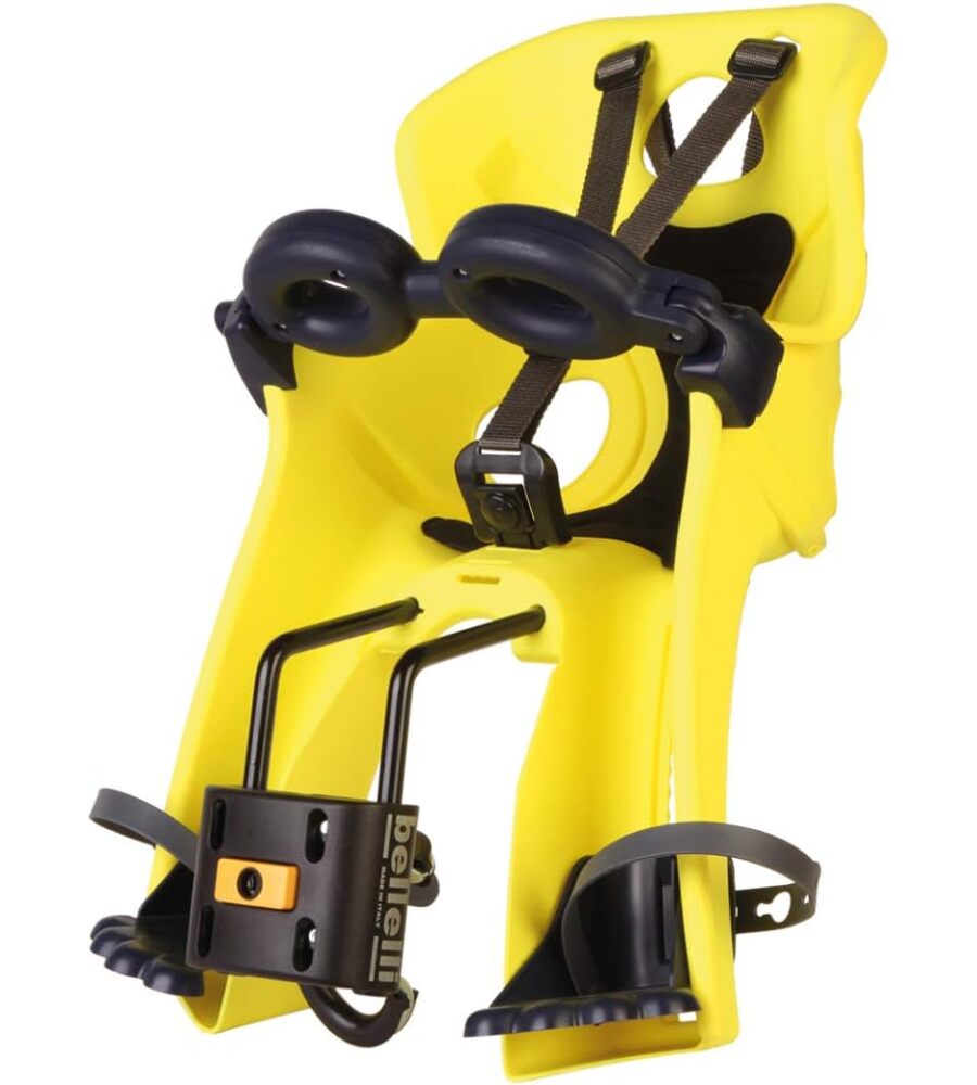 SEGGIOLINO ANTERIORE PER BICLETTA BELLELLI "FRECCIA" HI VIZ, PORTATA MASSIMA 15 KG