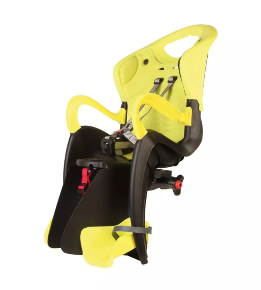 Seggiolino posteriore bellelli "tiger clamp" giallo, portata massima 22 kg