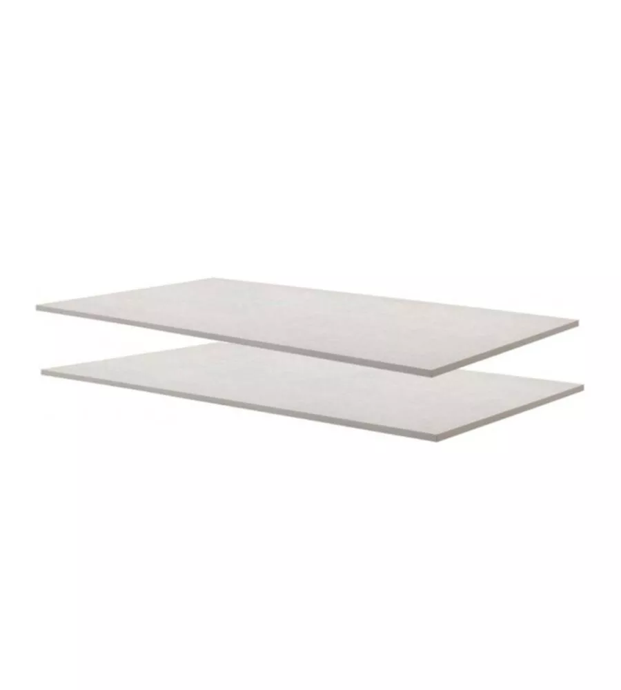 Set 2 ripiani per armadio "ghost 120", 56x39,1x1,5 cm