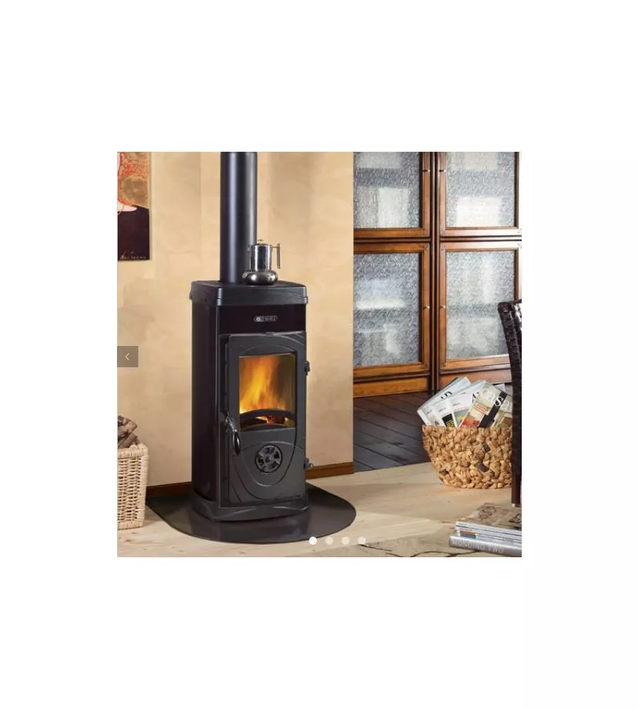 Stufa a legna la nordica + extraflame "super junior" nero 5 kw