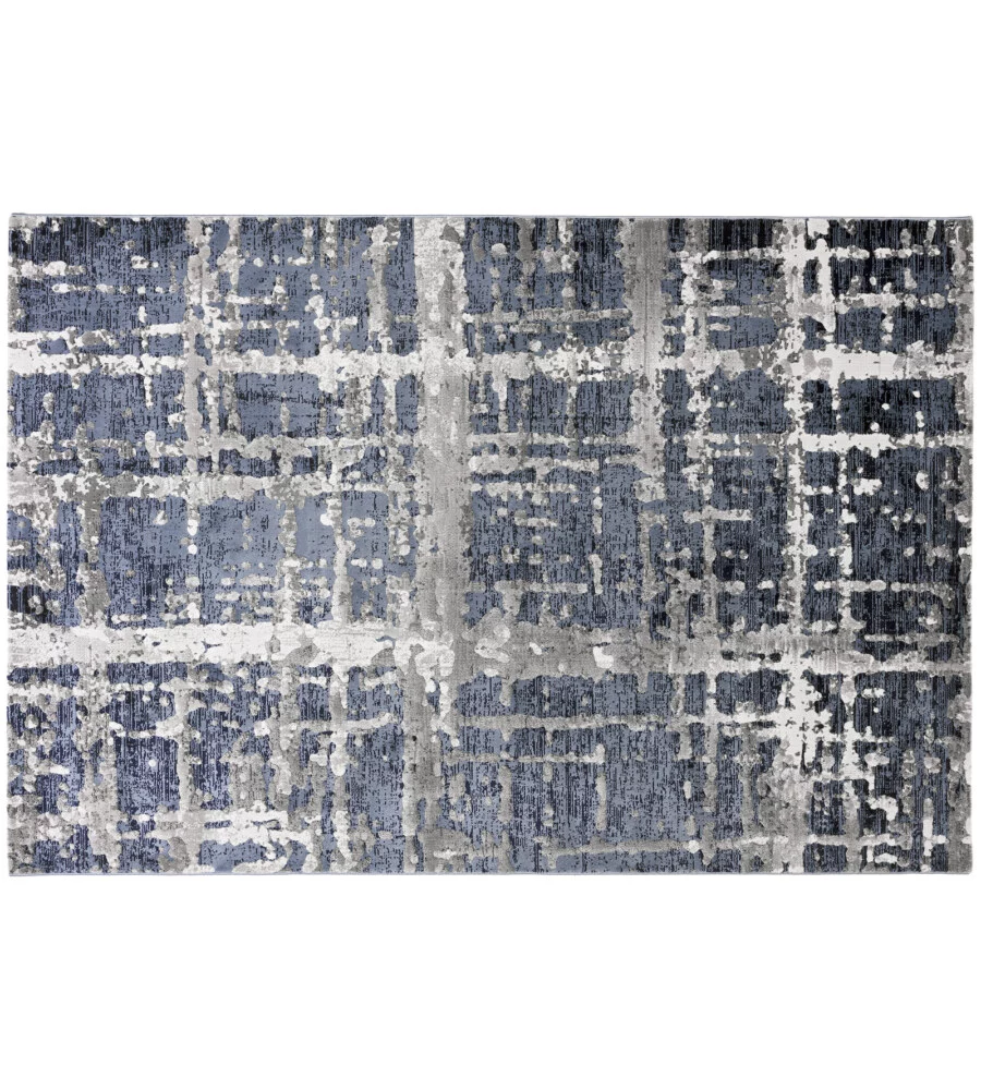 Tappeto "double" blu, 133x190 cm