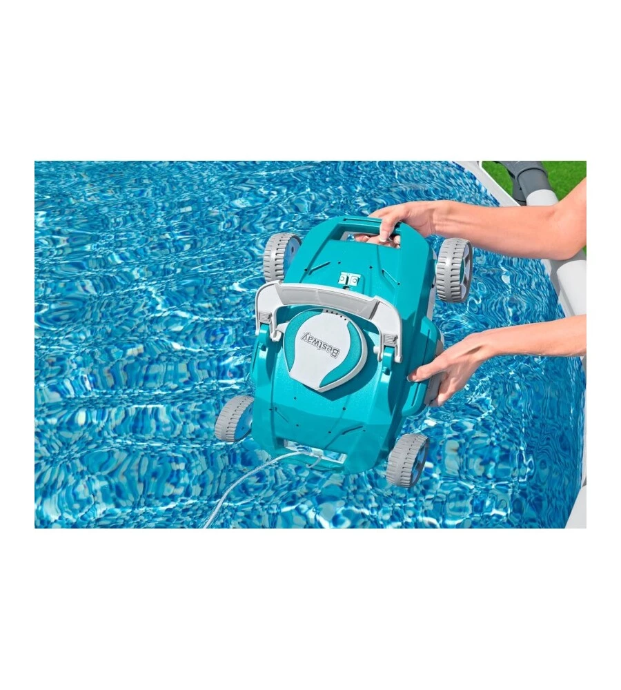 Robot pulizia piscina a batteria bestway "aquatronix" ricaricabile, 2700 l/h