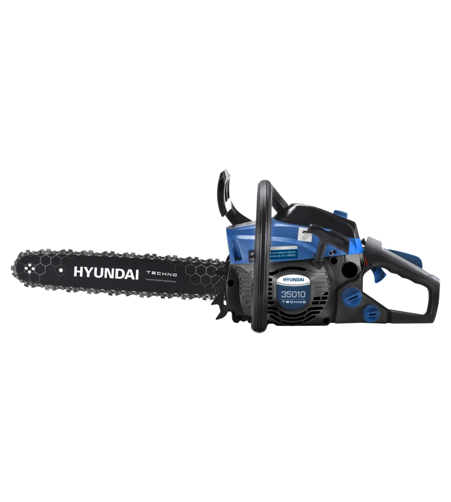 Motosega a scoppio da taglio hyundai "techno" barra 35 cm 2t 37,2 cc