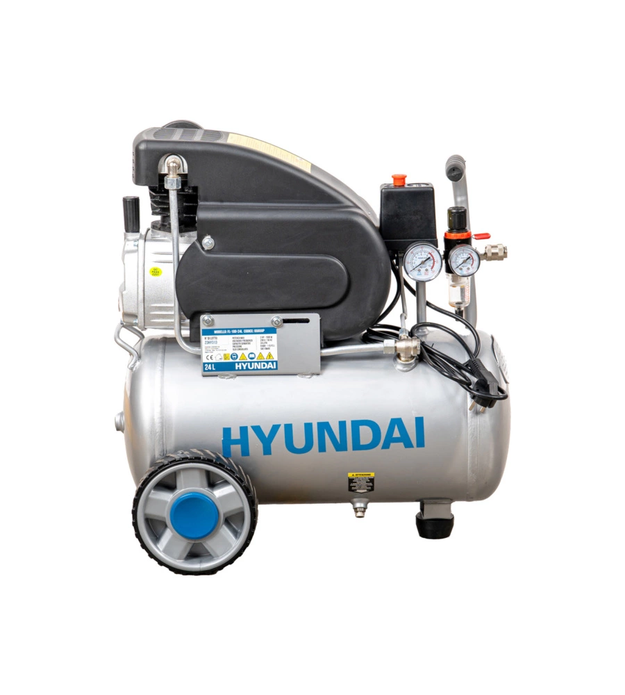 Compressore aria lubrificato hyundai 24l 2hp - cod. 65650