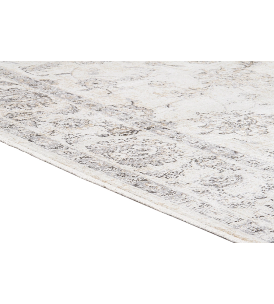 Tappeto "vintage" grigio floreale 140x190 cm