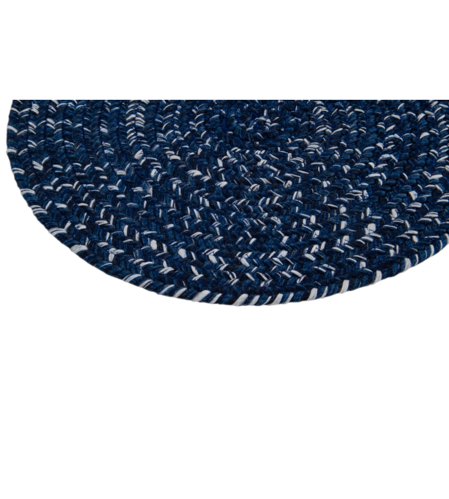 Tappeto "solid" rotondo blu, Ø 120 cm