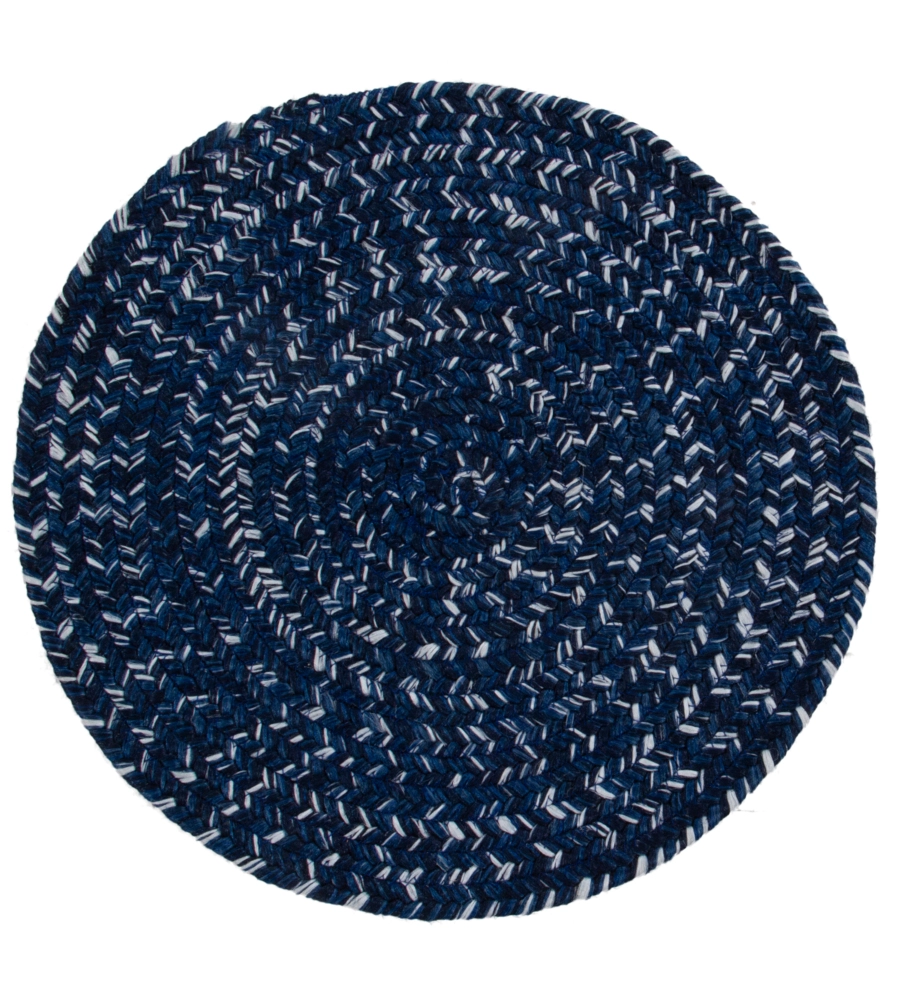 Tappeto "solid" rotondo blu, Ø 120 cm