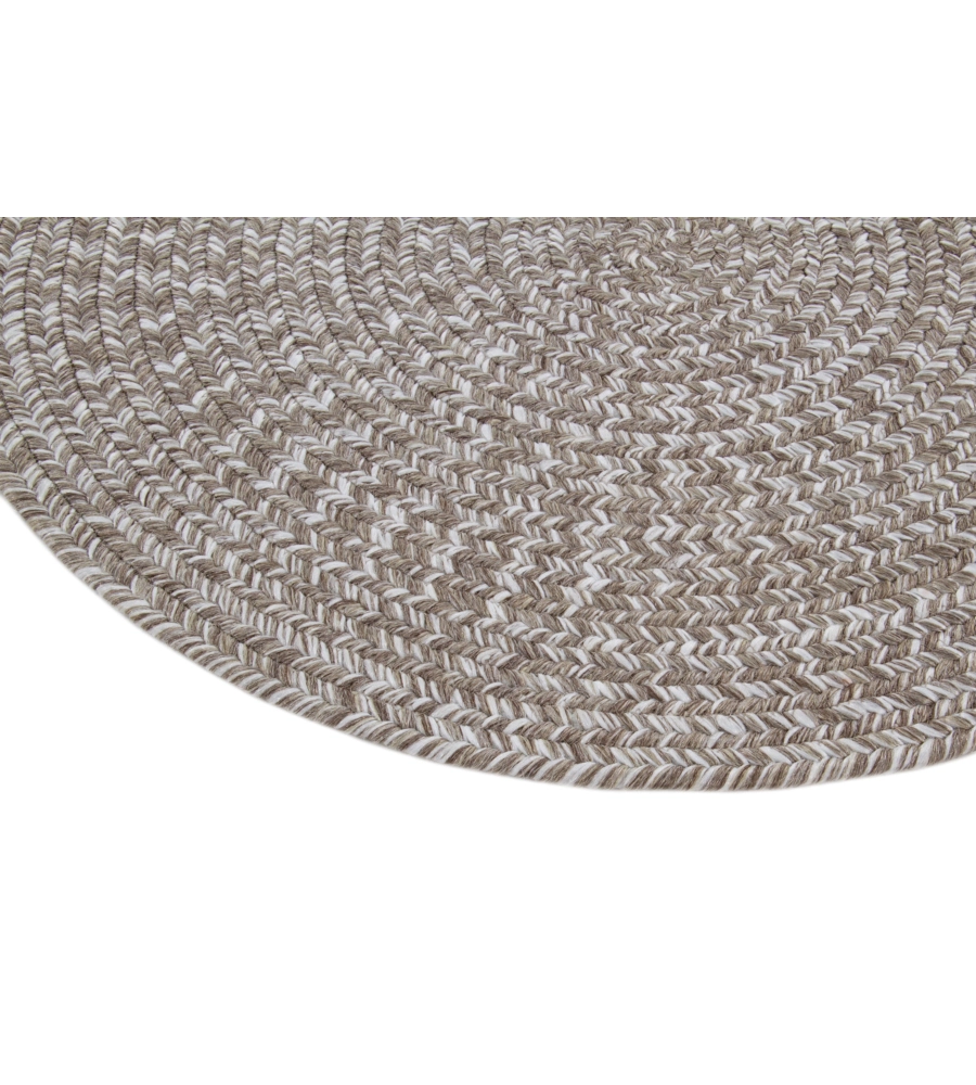 Tappeto "solid" rotondo beige, Ø 120 cm