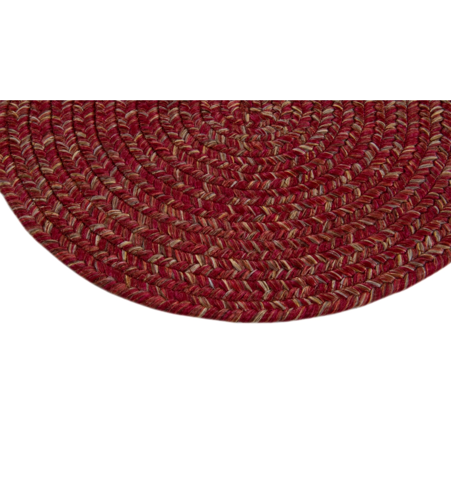 Tappeto "solid" rotondo rosso terra, Ø 120 cm