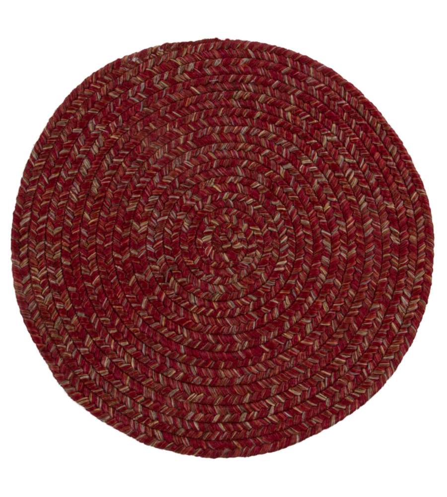 Tappeto "solid" rotondo rosso terra, Ø 120 cm