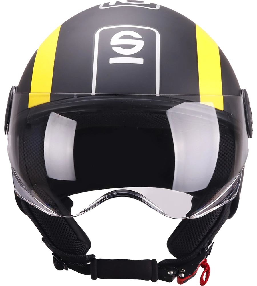 Casco moto sparco sp601 nero/giallo tg.s