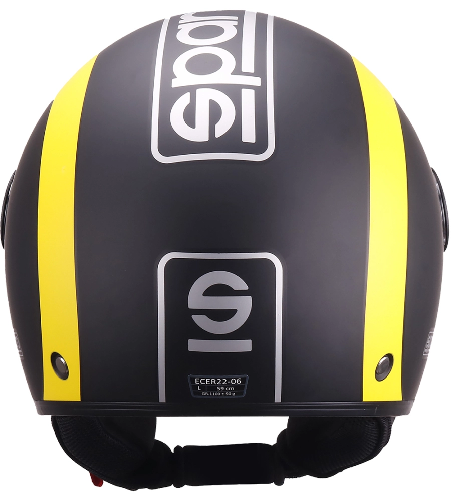 Casco moto sparco sp601 nero/giallo tg.s