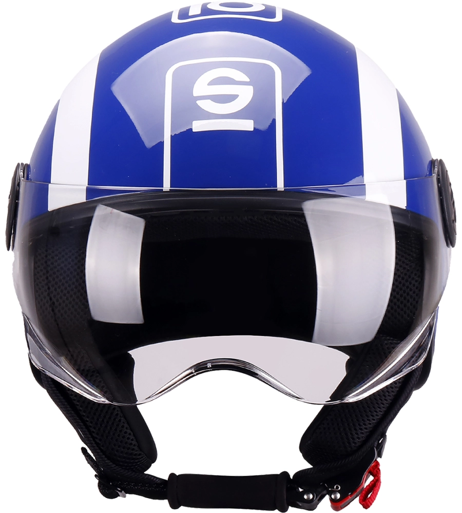 Casco moto sparco sp601 blu/bianco tg.s