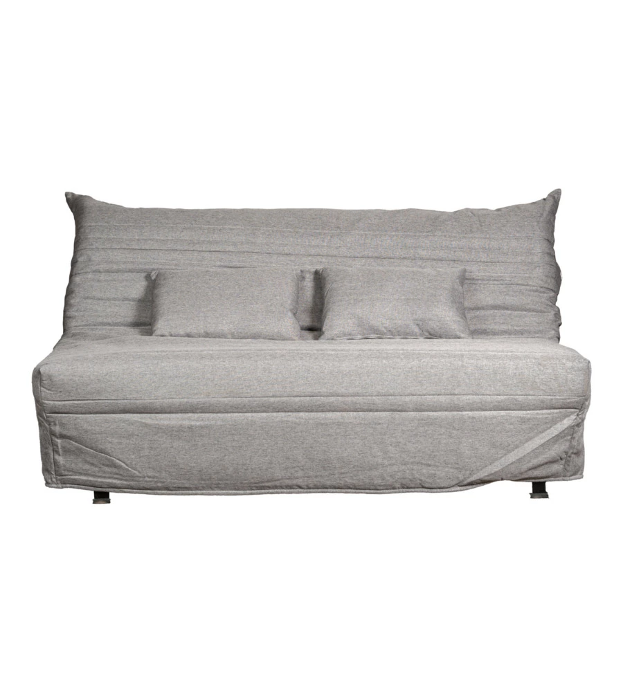 Divano letto 2 posti bellahome "frank" colore grigio, 160x96x92 cm