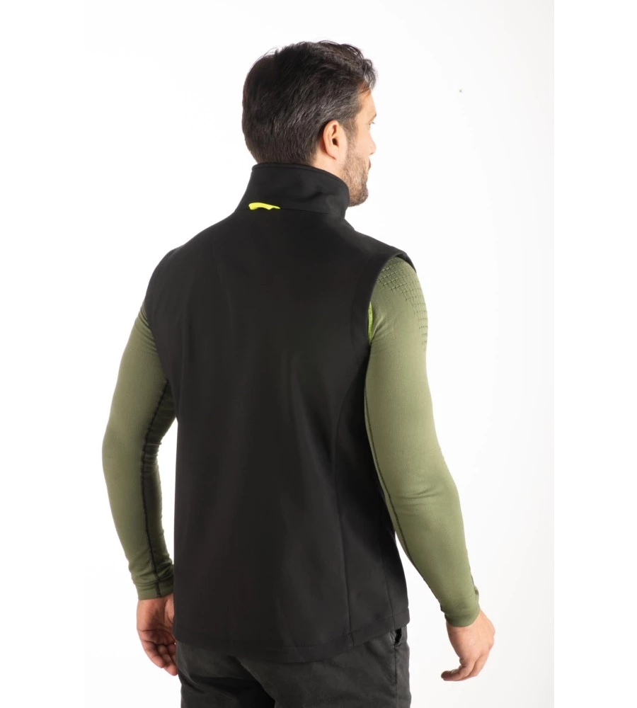 Gilet da lavoro in pile wrk "wrk503" colore nero senza cappuccio, tg xl