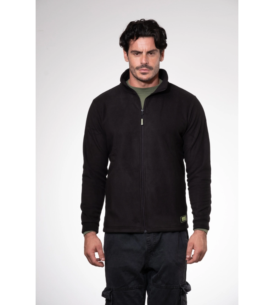 Giacca da lavoro in pile wrk "wrk504" colore nero senza cappuccio, tg xl