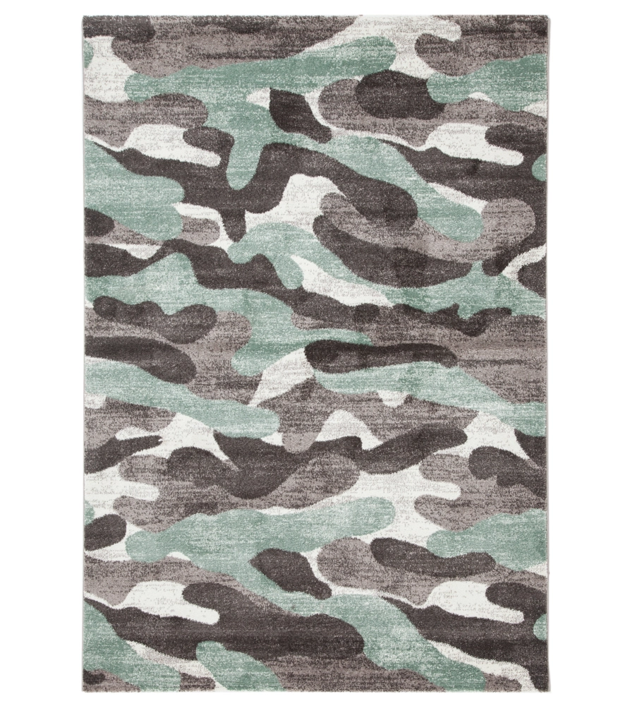 Tappeto "camouflage" grigio, 230x160 cm