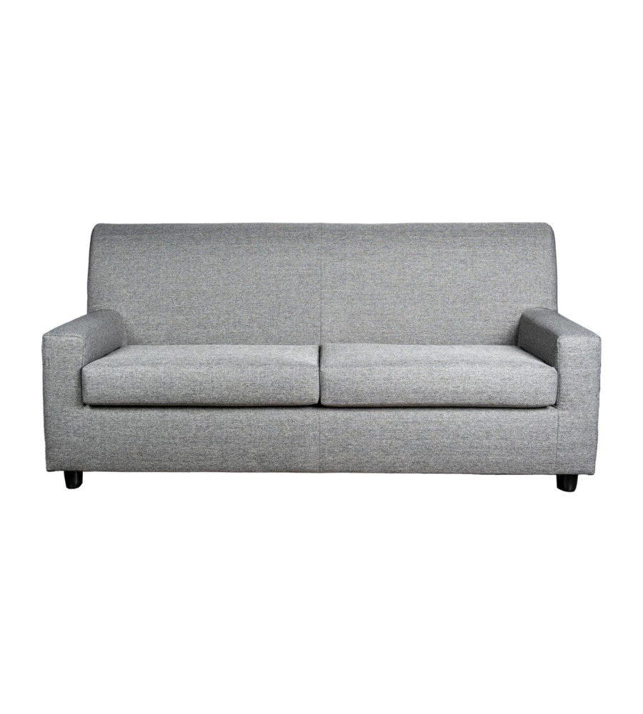 Divano "ester" 3 posti in tessuto grigio scuro, 190x78x88 cm