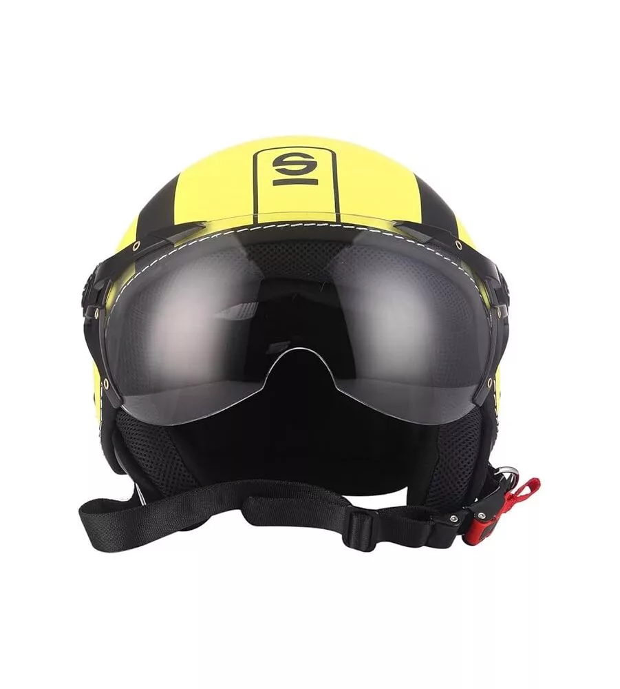 Casco moto sparco "sp501" giallo fluo, tg xl