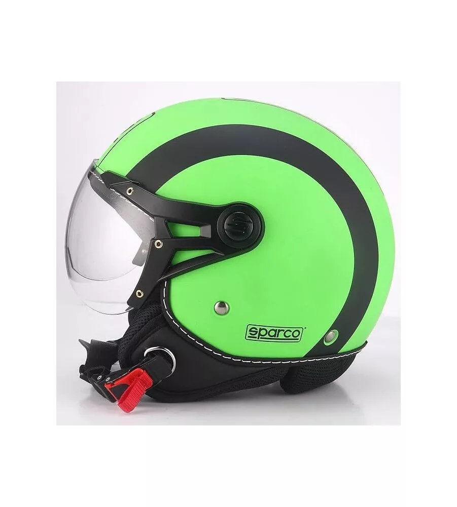 Casco moto sparco "sp501" verde fluo, tg xl