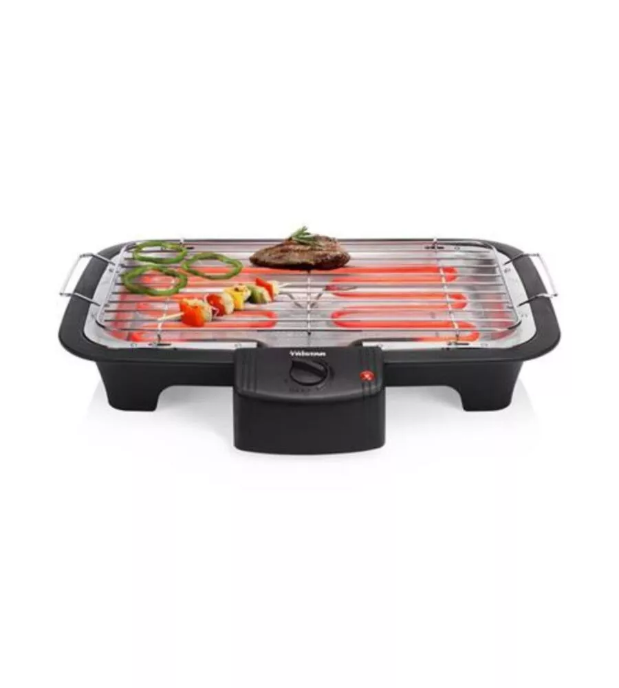 Barbecue elettrico da tavolo con griglia 37x21 cm, 2000 w